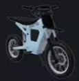 Light-colored ZOOTIO electric bike with a black seat.